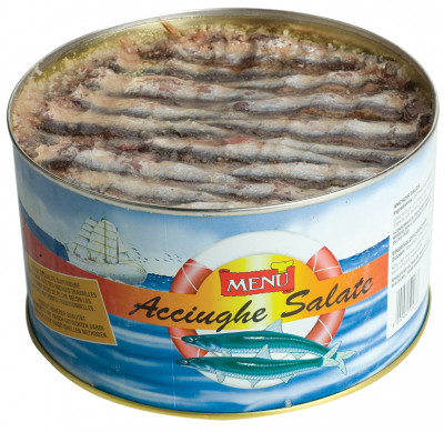 Acciughe salate (Gesalzene Sardellen)