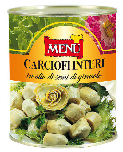 Carciofi interi in olio di semi di girasole