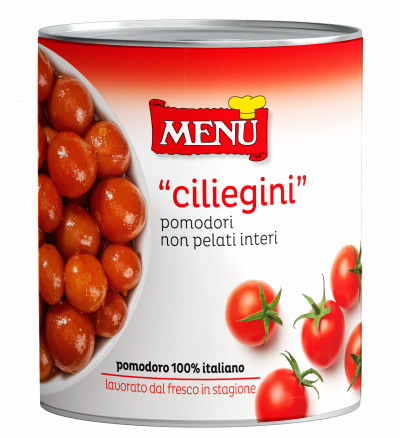 "Ciliegini" pomodori non pelati interi (Kirschtomaten)