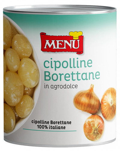 Cipolline Borettane in agrodolce (Borrettane-Zwiebelchen, süß-sauer)