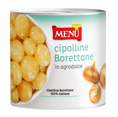 Cipolline Borettane in agrodolce (Borrettane-Zwiebelchen, süß-sauer)