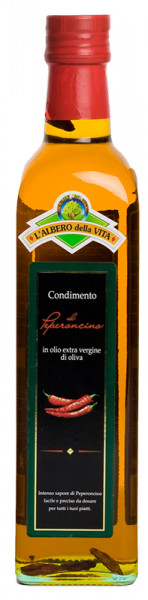 Condimento al peperoncino in olio extravergine d’oliva