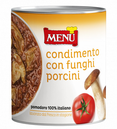 Condimento con funghi porcini