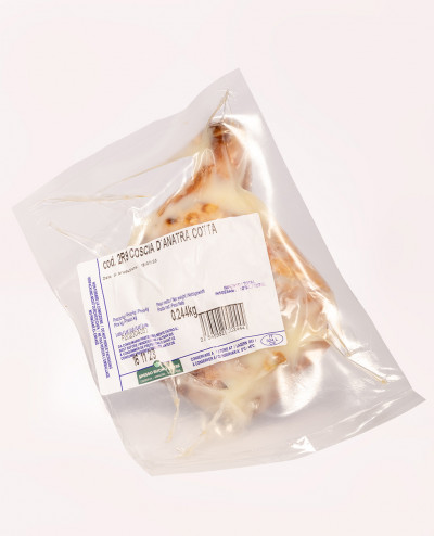 Coscia d’anatra cotta sottovuoto(Unter vakuum Gegarte Entenkeule)