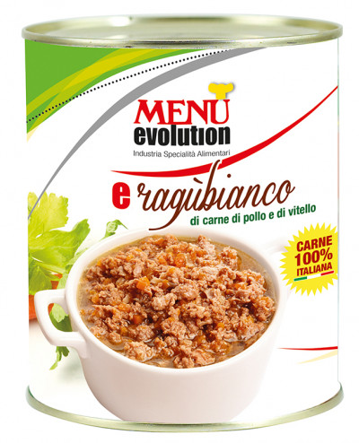 Èragùbianco con carne di pollo e di vitello