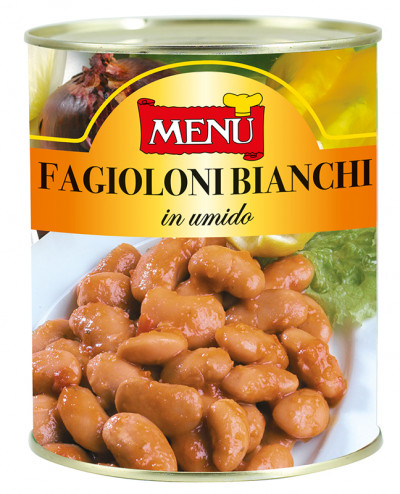 Fagioloni bianchi in umido (Geschmorte weiße Bohnen)