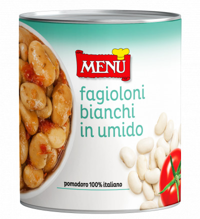 Fagioloni bianchi in umido (Geschmorte weiße Bohnen)