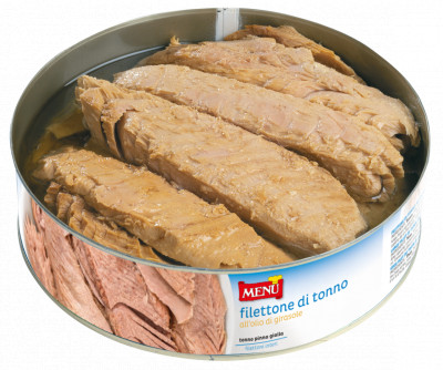 Filettone di tonno all’olio di semi di girasole (Große Thunfischfilets in Sonnenblumennöl)