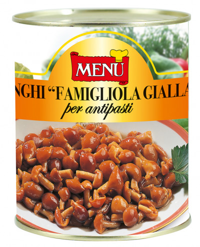 Funghi Famigliola gialla per antipasti (Gemeine Stockschwämmchen für Vorspeisen)