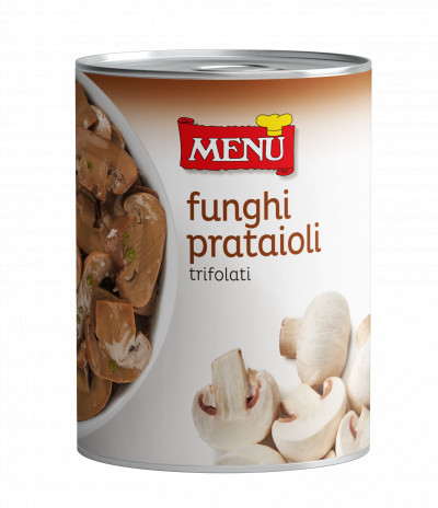 Funghi prataioli trifolati  (Gedünstete Champignons)