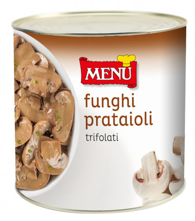 Funghi prataioli trifolati  (Gedünstete Champignons)