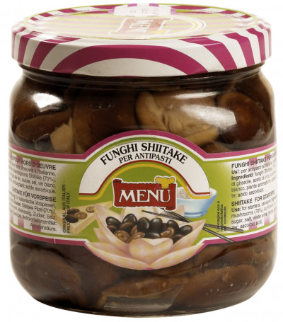 Funghi Shiitake per antipasto (Shiitake für Vorspeisen)