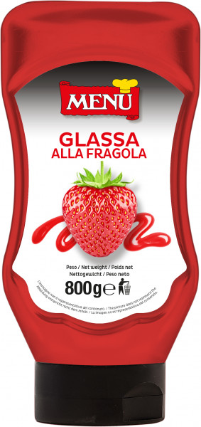 Glassa alla fragola (Erdbeerglasur)