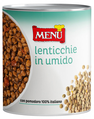 Lenticchie in umido (Geschmorte Linsen)