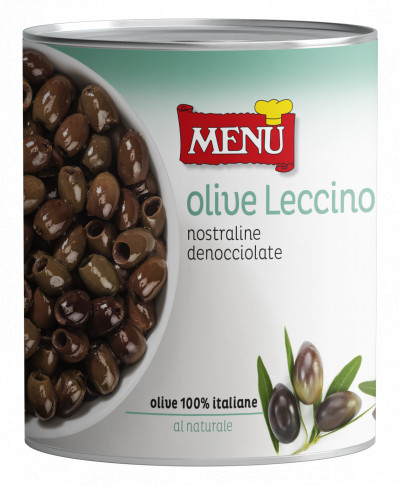 Olive Nostraline denocciolate (Leccino-Oliven, entsteint)