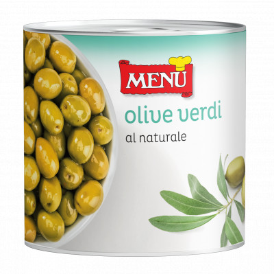 Olive verdi al naturale (Grüne Oliven Naturell)