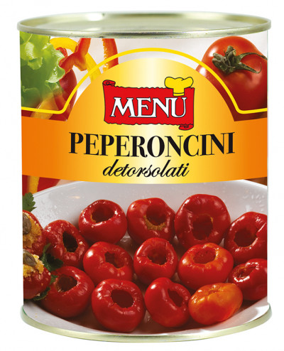 Peperoncini detorsolati (Chilischoten, entkernt)