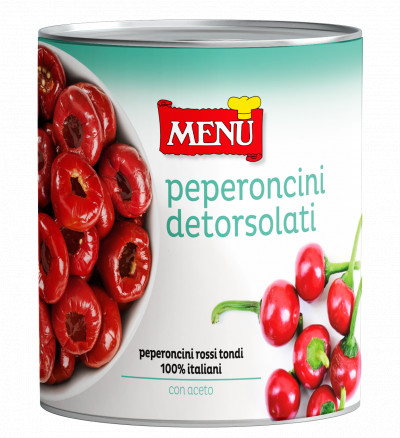 Peperoncini detorsolati (Chilischoten, entkernt)