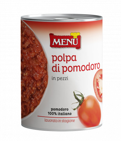 Polpavera taglio grosso (Grob geschnittenes Tomatenfruchtfleisch)