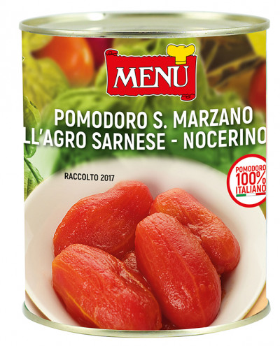 Pomodoro pelato San Marzano dell’Agro Sarnese nocerino D.O.P. (Tomaten San Marzano aus dem Anbaugebiet Sarnese-Nocerino g.U.)