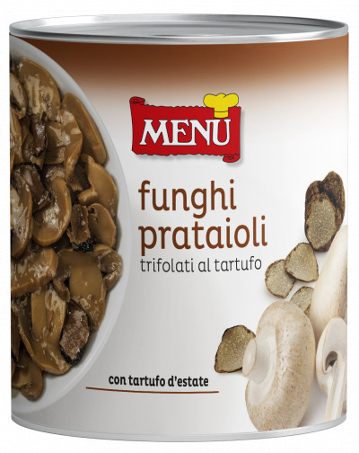 Prataioli trifolati al tartufo (Gedünstete Champignons mit Trüffel)