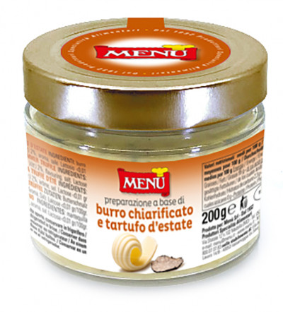 Preparazione a base di burro chiarificato e tartufo d'estate (Zubereitung auf Basis geklärter Butter und Sommer-Trüffel)