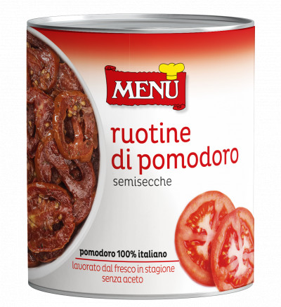 Ruotine di pomodoro semisecche