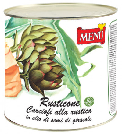 Rusticone - Carciofi alla rustica in olio di semi di girasole