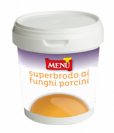 Superbrodo ai Funghi Porcini („Superbrodo“ mit Steinpilzen)