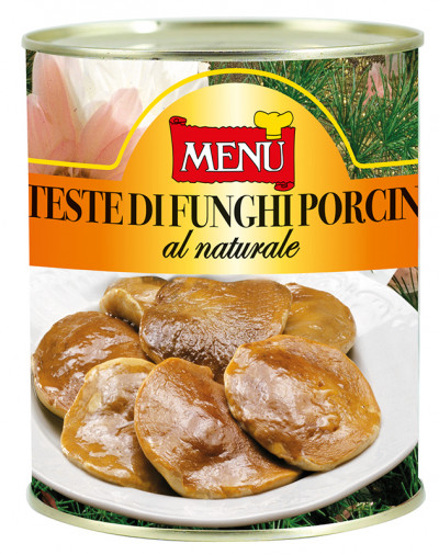 Teste di funghi porcini al naturale (Steinpilzhüte, natur)