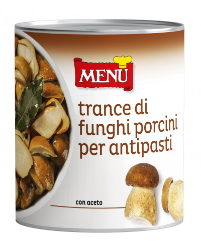 Trance di funghi porcini per antipasti (Steinpilzstücke für Vorspeisen)