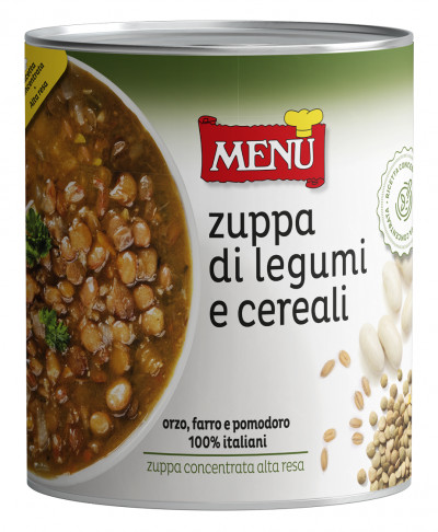 Zuppa di legumi e cereali concentrata (Konzentrierte Hülsenfrüchtesuppe mit Zerealien)